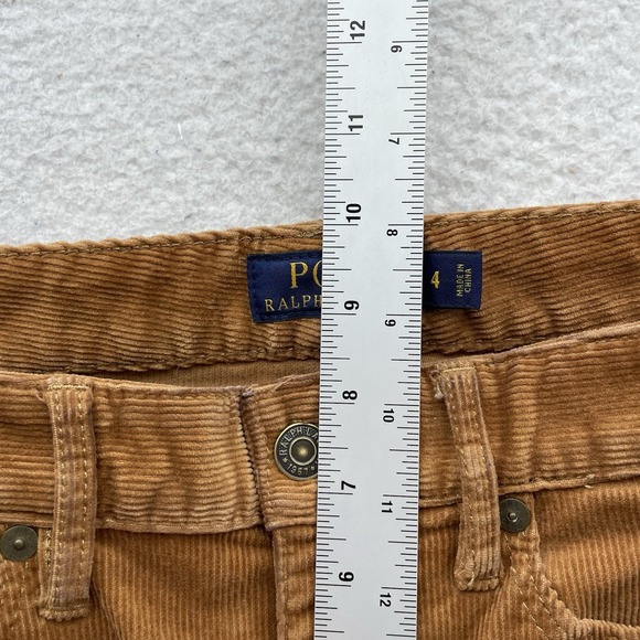 Polo Ralph Lauren Corduroy Pants Womens 4 (30x31) Brown Skinny Stretch 5 Pocket - Picture 9 of 14
